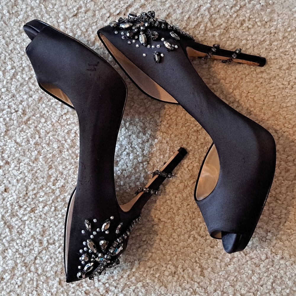 Antonio Melani Jeweled Pumps Gem